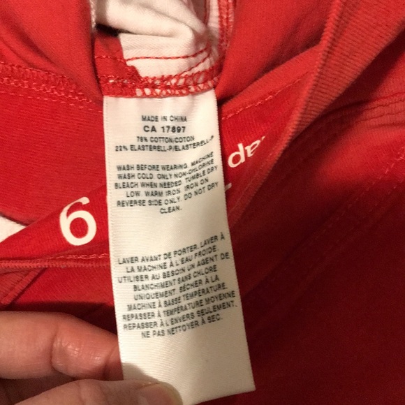 NWT Gap Legging Jean burnt orange corduroy - Picture 4 of 9